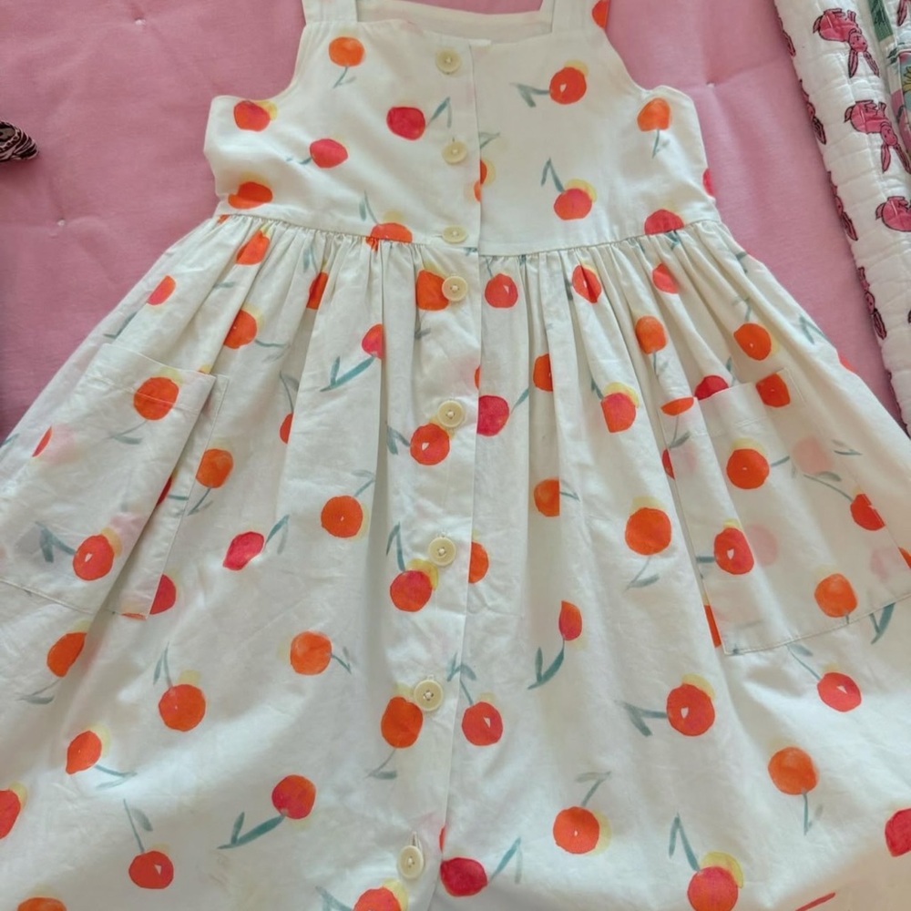 BonpointCharming Cherry Print Kids Dress